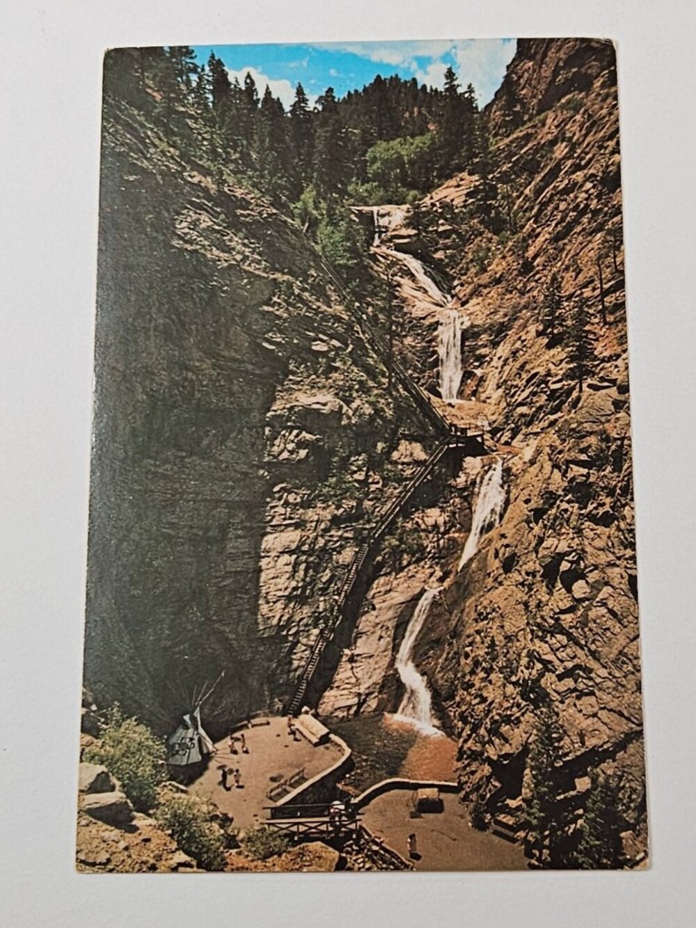 Seven Falls South Cheyenne Canon Colorado Springs Colorado Postcard